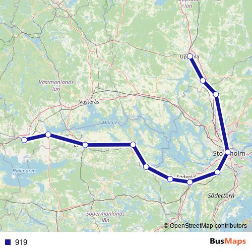 919 rail Line Map