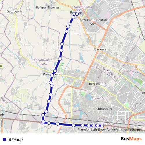 979aup bus Line Map