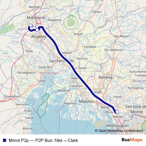 Mmnt P2p bus Line Map