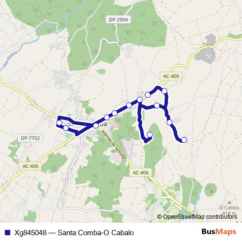 Xg845048 bus Line Map