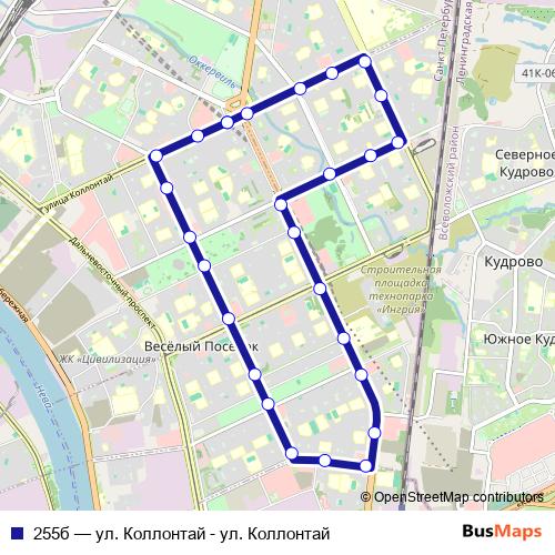 255б bus Line Map