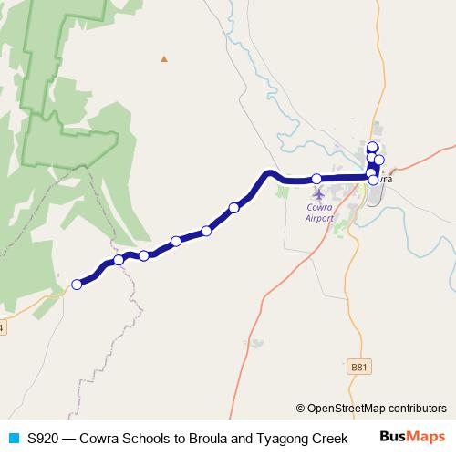S920 bus Line Map