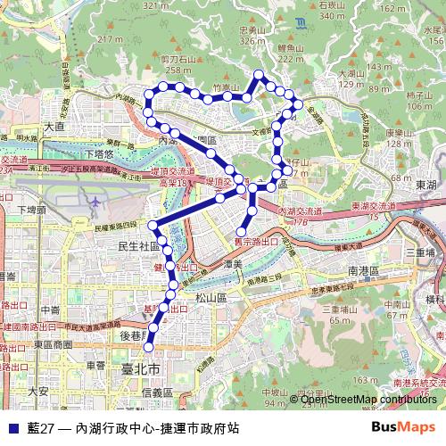 藍27 bus Line Map