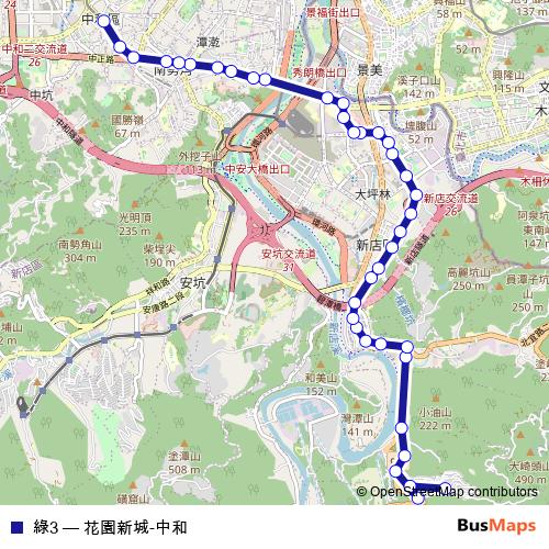 綠3 bus Line Map