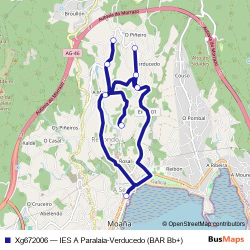 Xg672006 bus Line Map
