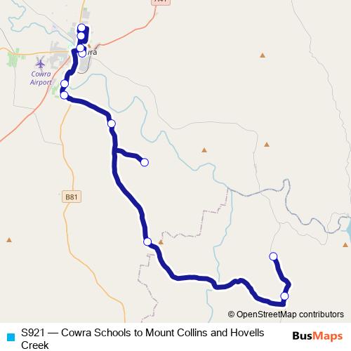 S921 bus Line Map