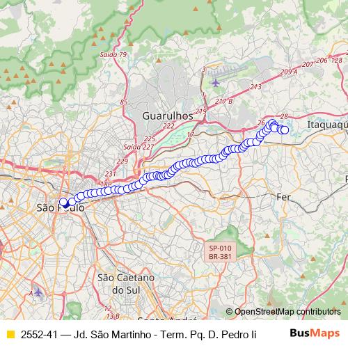 2552-41 bus Line Map