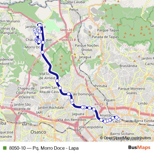 8050-10 bus Line Map