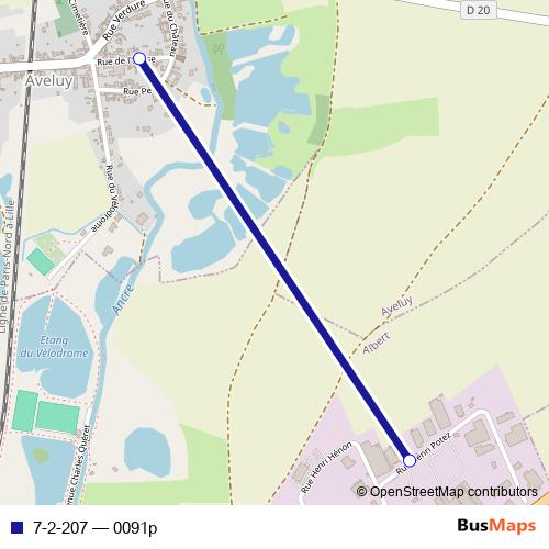 7-2-207 bus Line Map