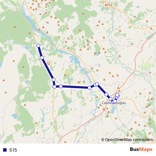 515 bus Line Map