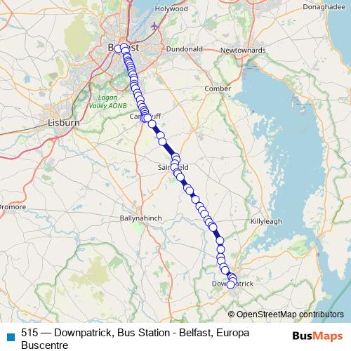 515 bus Line Map