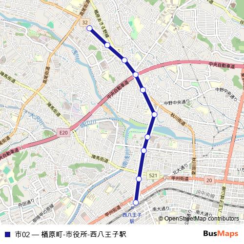市02 bus Line Map