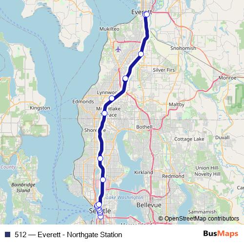 512 bus Line Map