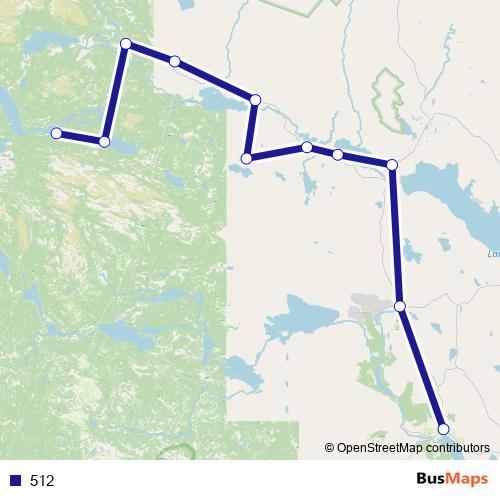 512 bus Line Map