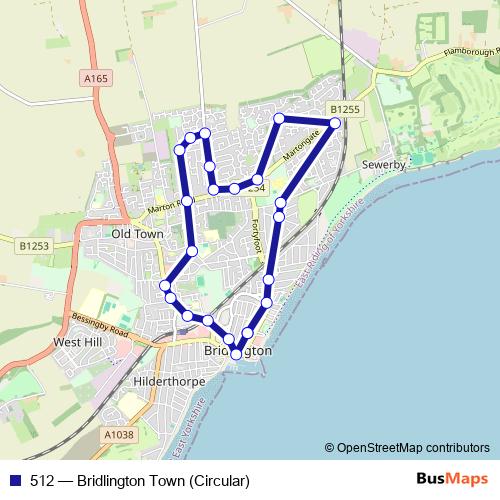 512 bus Line Map