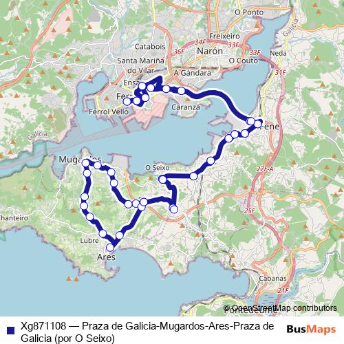 Xg871108 bus Line Map