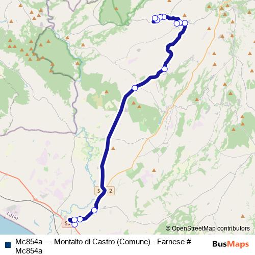 Mc854a bus Line Map