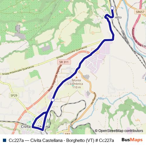 Cc227a bus Line Map