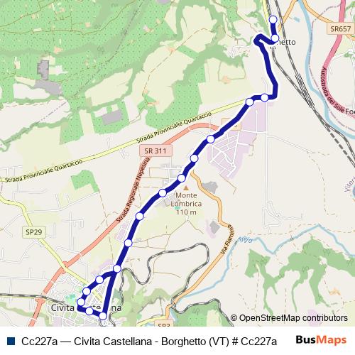 Cc227a bus Line Map