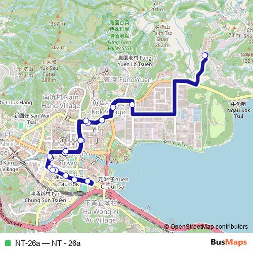 NT-26a bus Line Map