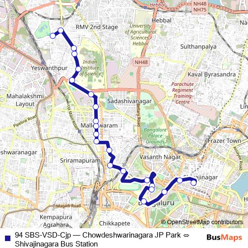 94 SBS-VSD-Cjp bus Line Map