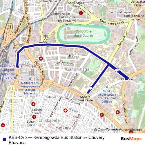 KBS-Cvb bus Line Map