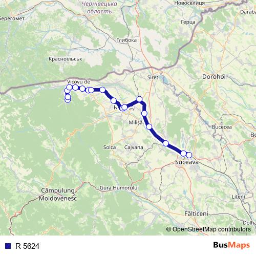 R 5624 rail Line Map