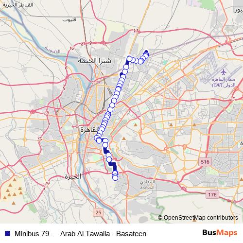 Minibus 79 bus Line Map