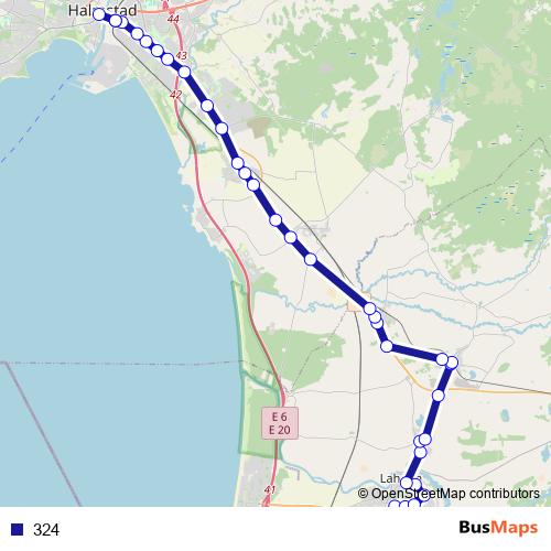 324 bus Line Map
