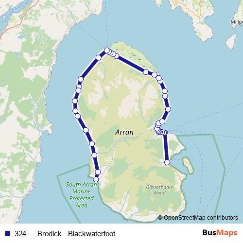 324 bus Line Map