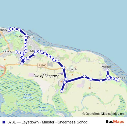 373L bus Line Map