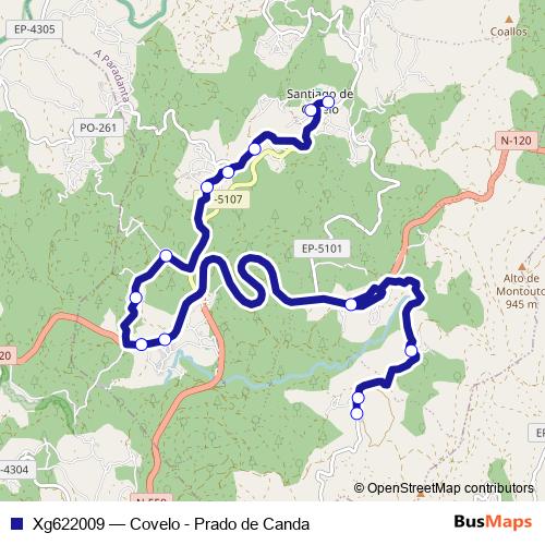 Xg622009 bus Line Map