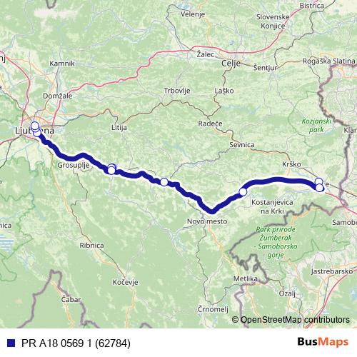 PR A18 0569 1 (62784) bus Line Map