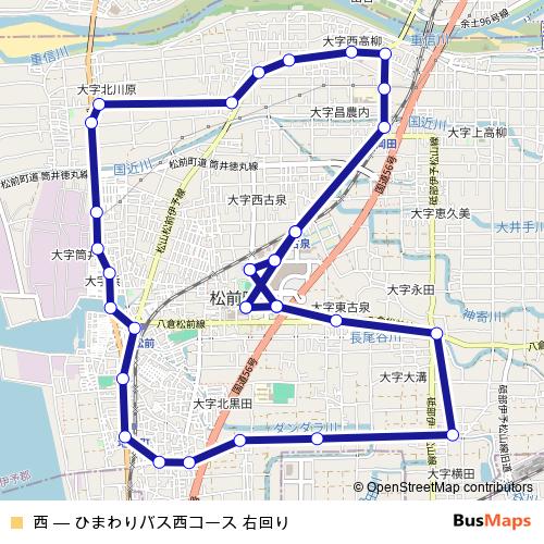 西 bus Line Map