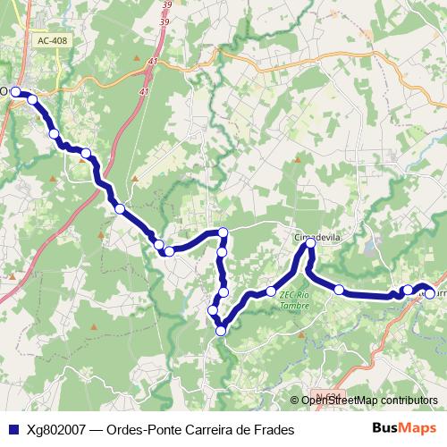 Xg802007 bus Line Map