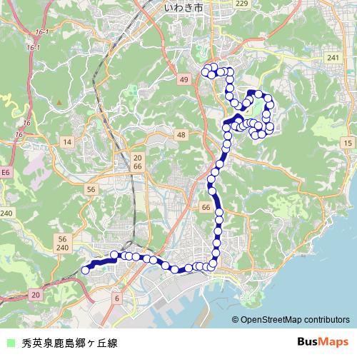 Shuei Izumi Kashima Satogaoka Line bus Line Map