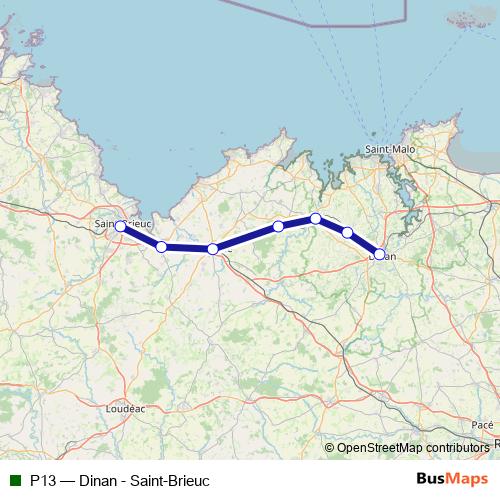 P13 rail Line Map