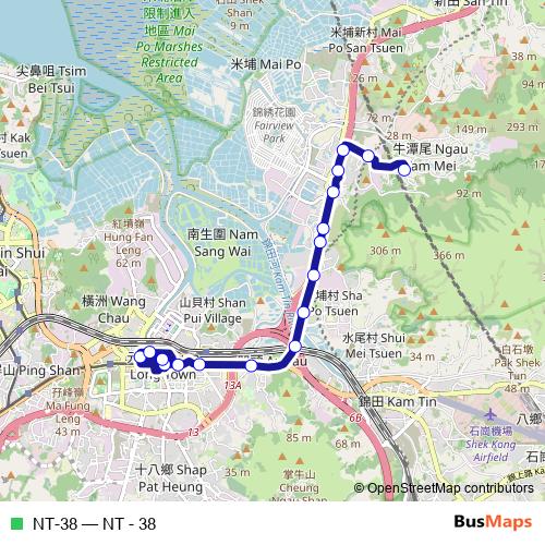NT-38 bus Line Map