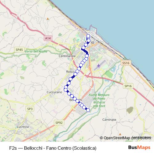 F2s bus Line Map