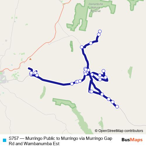 S757 bus Line Map