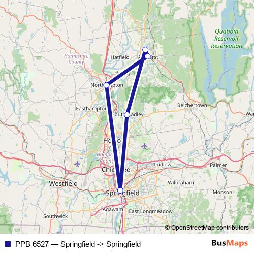 PPB 6527 bus Line Map