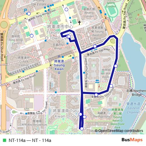 NT-114a bus Line Map