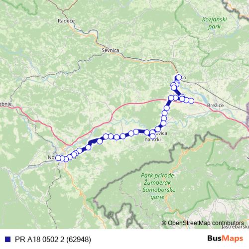 PR A18 0502 2 (62948) bus Line Map