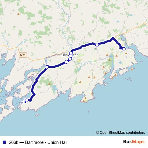 266b bus Line Map