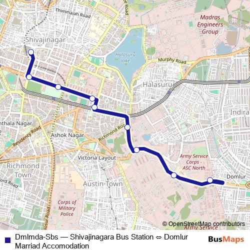 Dmlmda-Sbs bus Line Map