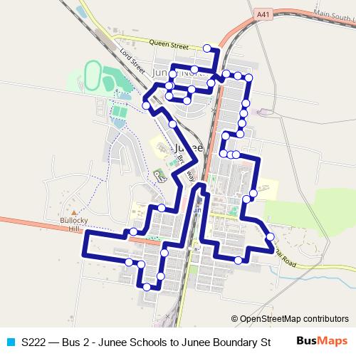 S222 bus Line Map