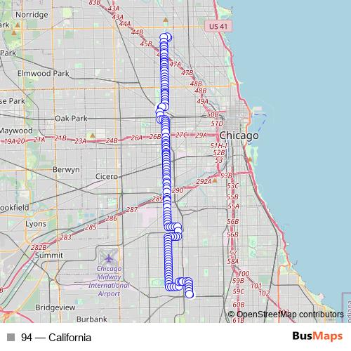 94 bus Line Map
