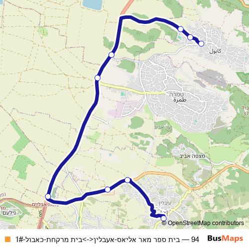 94 bus Line Map