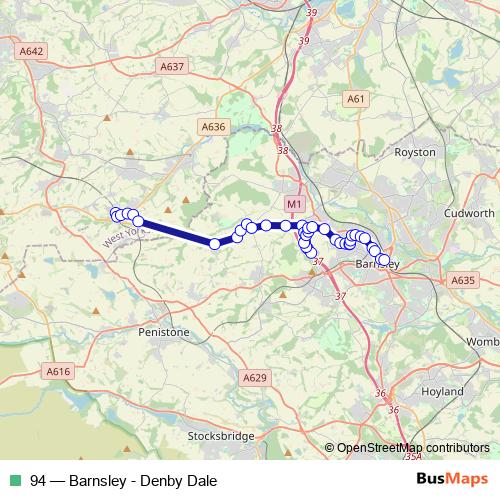 94 bus Line Map