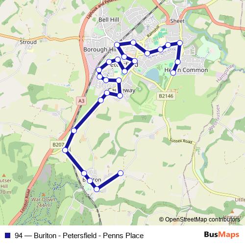 94 bus Line Map